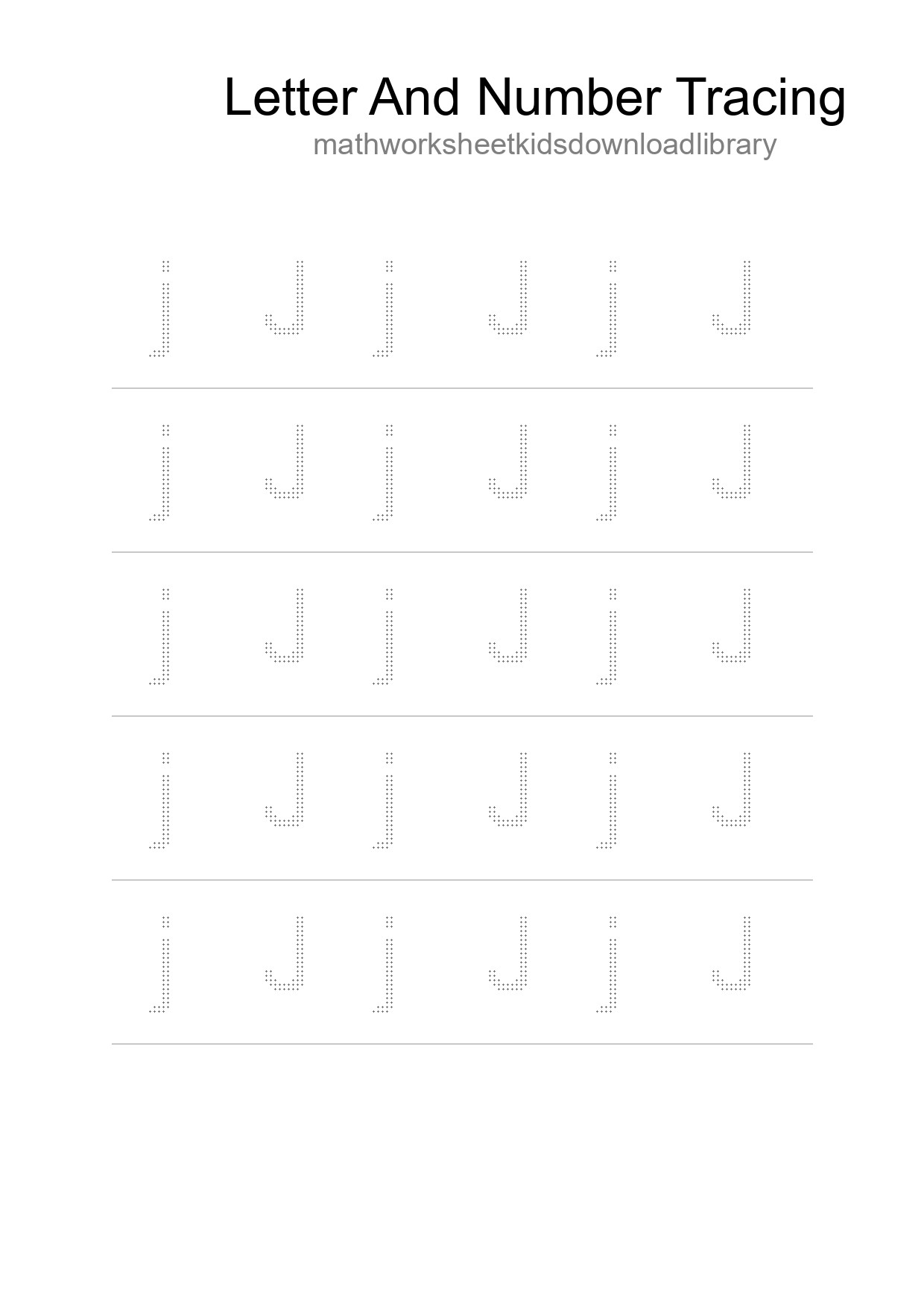 Printable Tracing Worksheet For Kids - Part 219