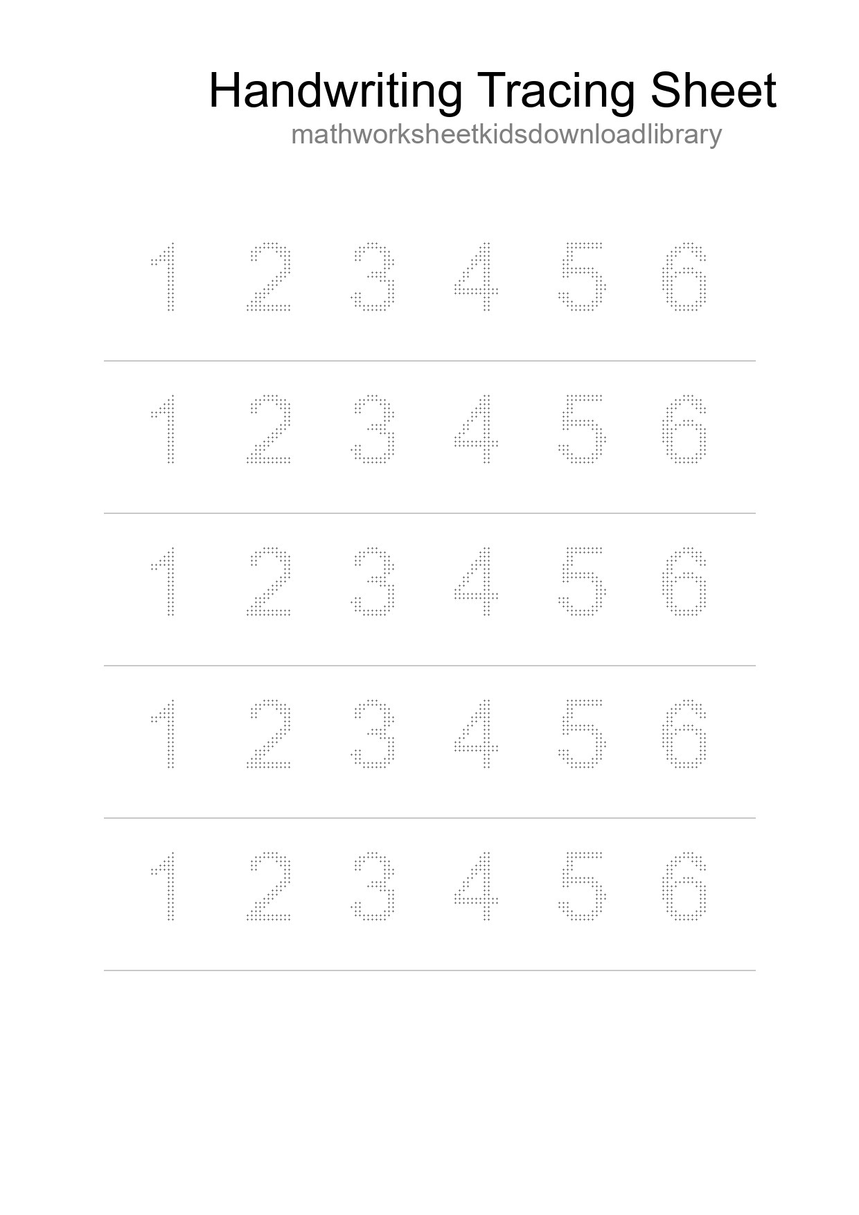 Printable Tracing Worksheet For Kids - Part 230