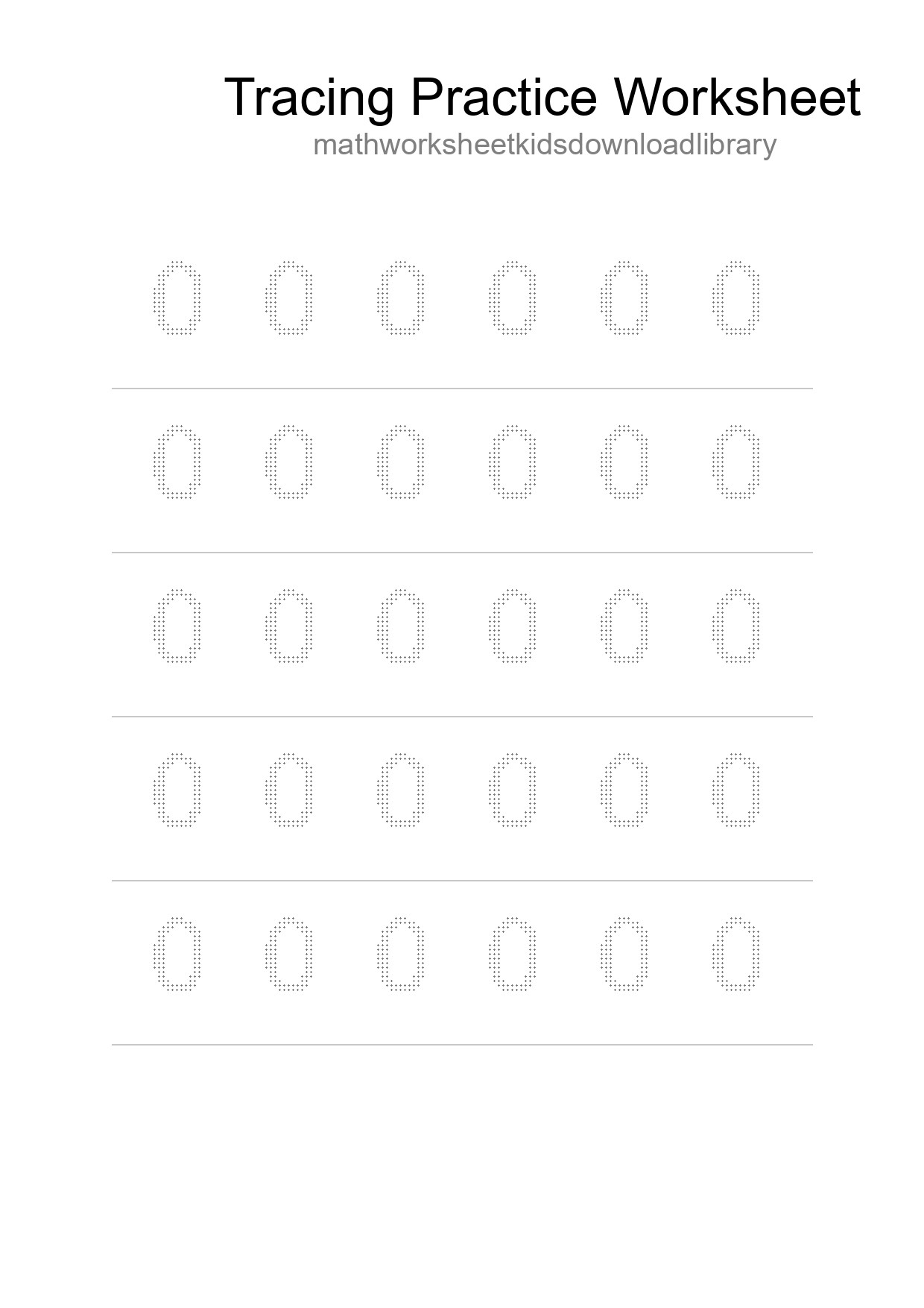 Printable Tracing Worksheet For Kids - Part 65